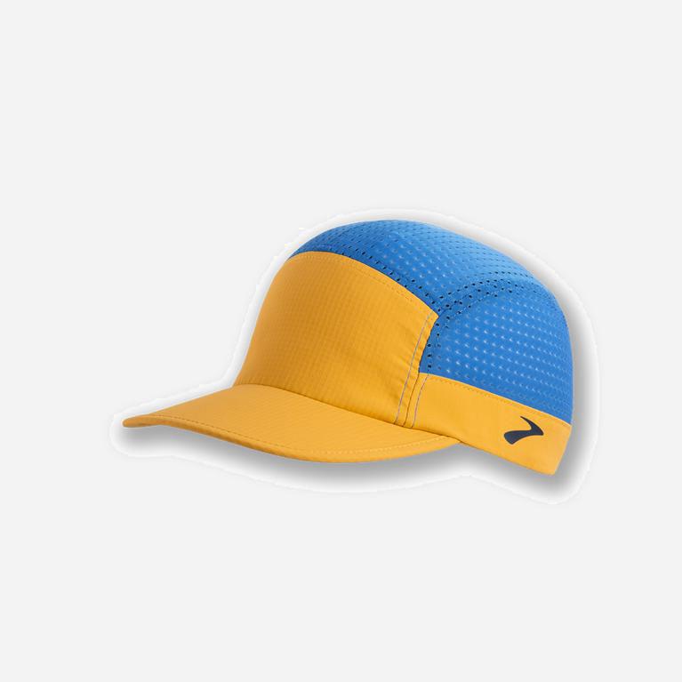 Brooks Men's Propel Mesh Running Hat Singapore - Saffron Orange/Blue Bolt (96031-XHIN)